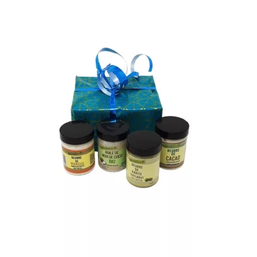 Coffret 4 beurres Cosmétiques  Karité/Cacao/Coco/Mango